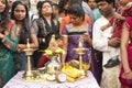 Members of the local Hindu community