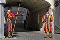 Members of the Pontifical Swiss Guard in Vatican