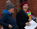 Members of the POP UP Choir at the New Years Day Swim.