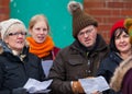 Members of the POP UP Choir at the New Years Day Swim.