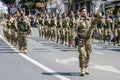 Members of Special Forces on parade Royalty Free Stock Photo