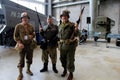 Members of today`s military honoring the past, National WWII museum, New Orleans, 2016