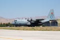 Members of TurkÃÂ±sh Air Force Squadron 24 prepare for the Anatolian Eagle Exercise 2021 training flight with an Iraqi C-130J Royalty Free Stock Photo