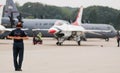 USAF Thunderbird ground team Royalty Free Stock Photo