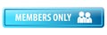Members only web button Royalty Free Stock Photo