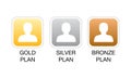 Membership plan web icons