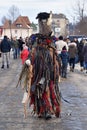 Members of folk festival-carnival Malanka in Krasnoilsk, Chernivtsi region