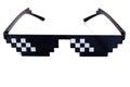 Meme pixel glasses