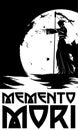 Memento Mori. Death in the background of the moon