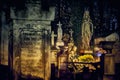 Memento mori - lights and graves on All Saints` Day in the Powazki Cemetery Polish: Cmentarz Powazkowski - is a historic