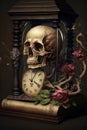 Memento mori, life and death, concept of time, Generative Ai Royalty Free Stock Photo