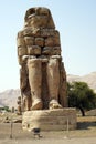 Memnon Colossi Egypt Luxor Ruin Pharaoh Archeology Royalty Free Stock Photo