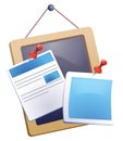 Memo board Royalty Free Stock Photo