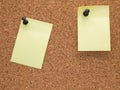 Memo board and note Royalty Free Stock Photo