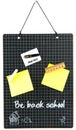 Memo board school Royalty Free Stock Photo