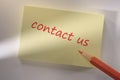 Memo note contact Royalty Free Stock Photo