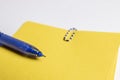 Memo notes with paper clip Royalty Free Stock Photo