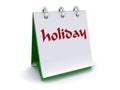 Memo pad and holiday Royalty Free Stock Photo