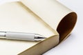 Memo pad and pen Royalty Free Stock Photo