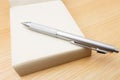 Memo pad and pen Royalty Free Stock Photo