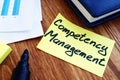 Memo stick with Competency management. Employee value proposition