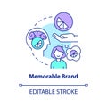 Memorable brand identity concept icon