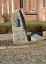 Memorable sign to the German public figure Julius Rupp. Kaliningrad, Russia