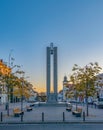 Memorandum Monument on Eroilor Avenue, Heroes` Avenue - a central avenue in Cluj-Napoca, Romania