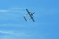 Memorial Airshow. Vintage Rockwell OV-10 Bronco light attack aircraft Royalty Free Stock Photo