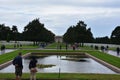 Memorial at american cemetery in Normandy Royalty Free Stock Photo