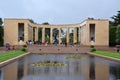 Memorial at american cemetery in Normandy Royalty Free Stock Photo