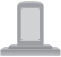 Memorial with Blank Plaque Royalty Free Stock Photo