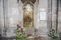 Memorial brass dedicated to Jane Austen, english novelist