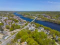 Memorial Bridge, Augusta, Maine, USA Royalty Free Stock Photo