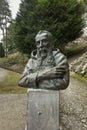 Memorial bust of Father Marie-Antoine Missionnaire Capucin the apostle Notre-Dame in Lourdes