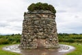 Memorial cairn on Culloden Moor, the site of the Battle of Culloden in Scotland