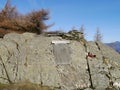 Memorial on Castle Crag, Borrowdale