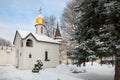 Memorial chapel of Danilov Monastery Royalty Free Stock Photo