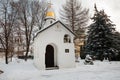 Memorial chapel of Danilov Monastery Royalty Free Stock Photo