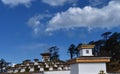 The 108 memorial chortens or stupas known as Druk Wangyal Chortens at the Dochula pass, Bhutan