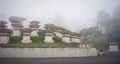 Memorial chortens stupas at the Dochula, Bhutan