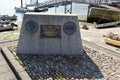 War memorial D-Day, 1944. Salcombe Devon England.