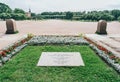 Memorial commemorative tombstone on the field of Mars.