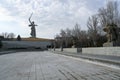 Memorial complex Heroes of the Battle of Stalingrad on the Mamayev Hill and the monument Motherland Calls in Volgograd in the