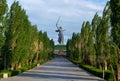 Memorial complex on the Mamayev Hill and the monument Motherland Calls in Volgograd