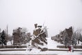 Memorial complex Mamayev Kurgan in the hero-town of Volgograd in