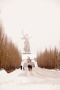 Memorial complex Mamayev Kurgan in the hero-town of Volgograd in