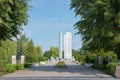 Memorial complex on the mass grave of Soviet soldiers, monument to the heroes of the second world war