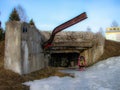 The memorial complex and Museum Ilyinskaya frontiers in the Kaluga region in Russia.