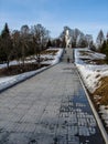 The memorial complex and Museum Ilyinskaya frontiers in the Kaluga region in Russia.